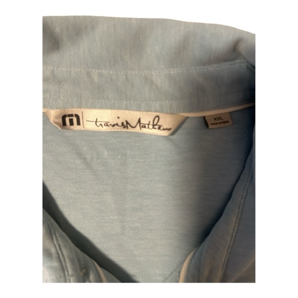 + Travis Matthew Light Blue Cotton Polo Size XXL KD1 - Picture 5 of 5